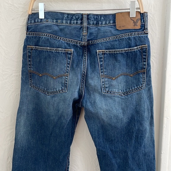 AMERICAN EAGLE OUTFITTERS Men's Original Boot Denim Jeans Size 31x30 In Blue - Picture 7 of 10